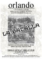 La Batalla - French and Spanish choral music about battle and victory image